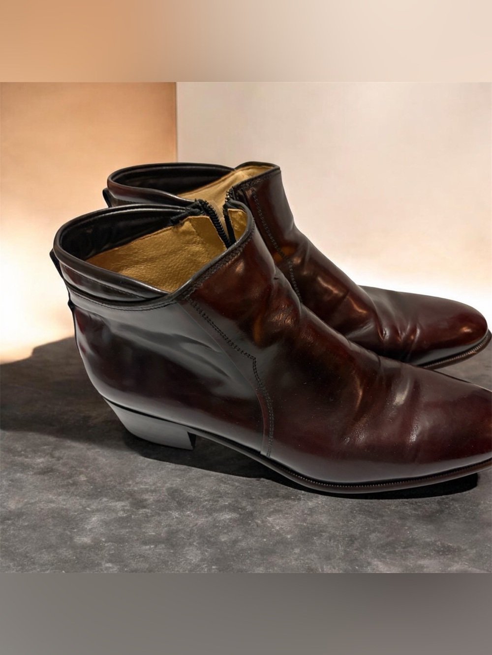 Mario Bruni Italy Hand Made Men’s Shoes Dress Footwear 1/2 BOOT Size 10 Men